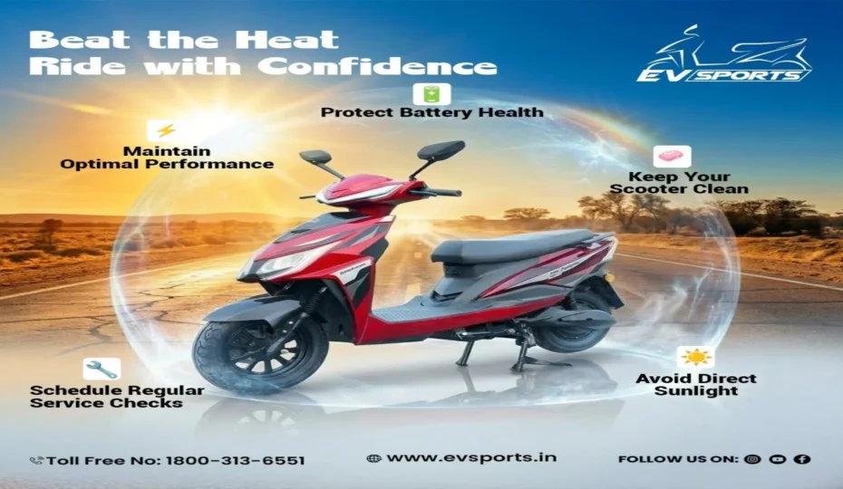 EV Sports Electric Scooter Maintenance Tips for Better Battery Life and Summer Performance