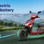 Electric scooter battery life and EV scooter battery on road