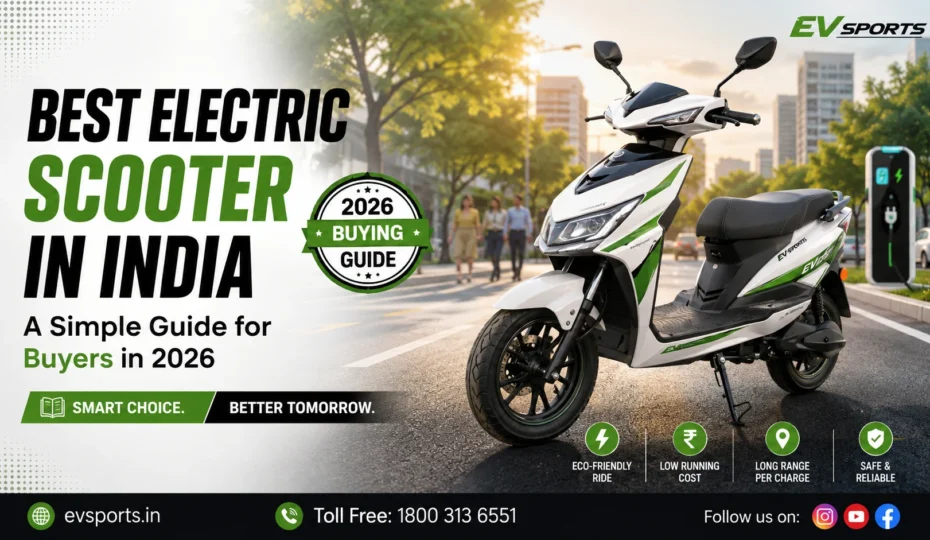 Best electric scooter in India 2026 by EV Sports
