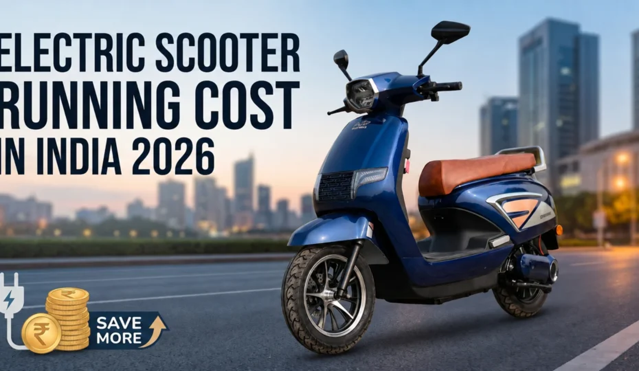 Electric scooter running cost in India 2026 with savings on daily travel