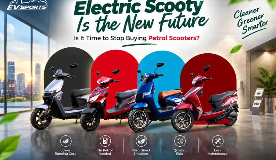 Electric scooty models from EV Sports showcasing the future of electric mobility